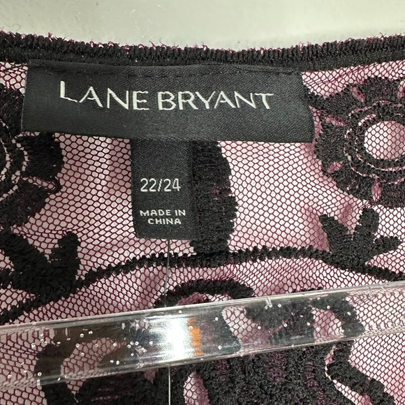 Lane Bryant Sheer Lace Tunic Top Size 22 Whimsigoth - Picture 5 of 13